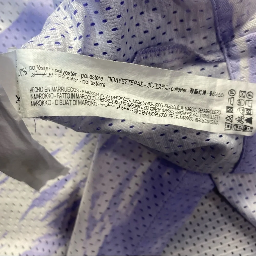 Zara Purple and White Casual Button Down Shirt size XL - Picture 5 of 10